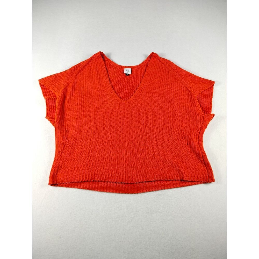 Cabi‎ Ribbed Sweater Women's Large Red Cabincore Cozycore Campcore Heritagestyle